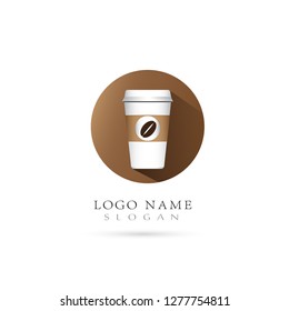 Coffee & Cafe Logo. Symbol & Icon Vector Template.