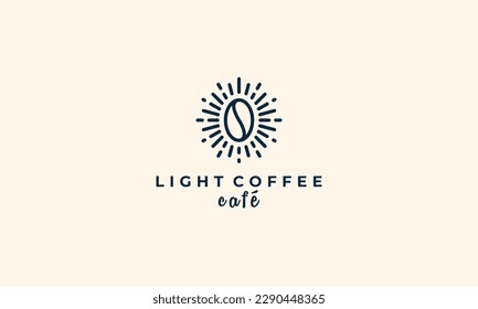 Coffee cafe logo with the title 'light coffee'