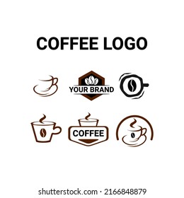 Vector del logo del café para negocios. Adecuado para baristas y elementos de diseño