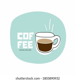 Coffee cafe Logotype , Coffee cup Logo design vector template.