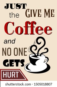 coffee and cafe and restaurant poster with a cup
