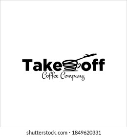 coffee cafe and restaurant with take off logo designs modern