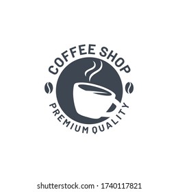 coffee cafe coffee shop logo vector template
