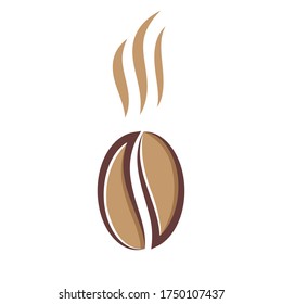 Coffee Cafe Simple Unique Icon Symbol Logo For Business. Vector Isolated.