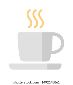 coffee, cafe, tea flat vector icon