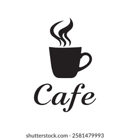 Coffee Cafe Vector Logo Design Icon Graphic