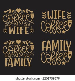 Coffee Caffeine Quotes SVG And Tshirt Design Bundle. Coffee Vector EPS Editable Files Bundle, can you download this bundle.