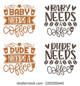 Coffee Caffeine SVG And Tshirt Design Bundle. Coffee Vector EPS Editable Files Bundle, can you download this bundle.