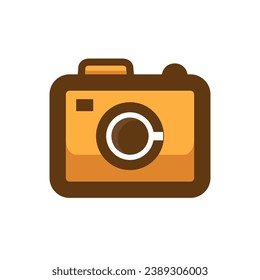 coffee camera logo business design illustration.