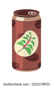 coffee can beverage icon isolated