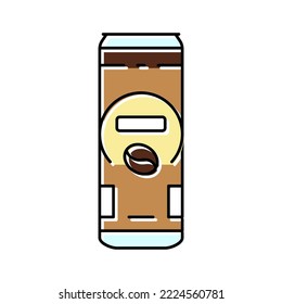 coffee can drink color icon vector. coffee can drink sign. isolated symbol illustration