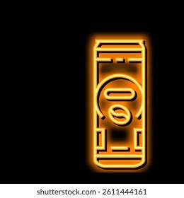 coffee can drink neon light sign vector. coffee can drink illustration