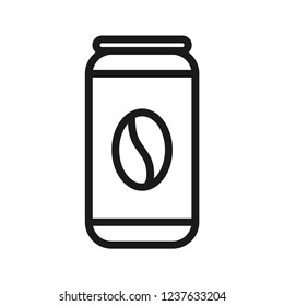 Coffee can icon. Line vector. Isolate on white background.