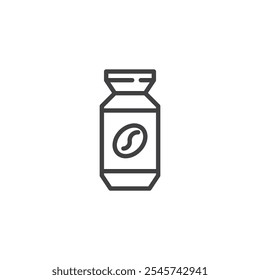 Coffee Can line icon. linear style sign for mobile concept and web design. Coffee can outline vector icon. Symbol, logo illustration. Vector graphics