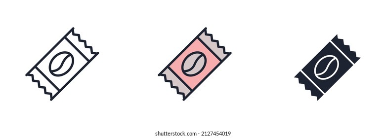 coffee candy icon symbol template for graphic and web design collection logo vector illustration