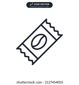 coffee candy icon symbol template for graphic and web design collection logo vector illustration