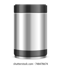 Coffee canister on a white background. Vector illustration.