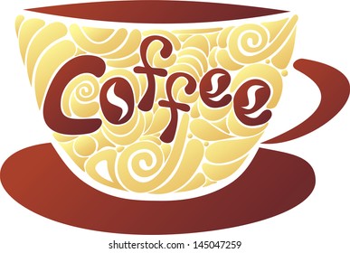 Coffee cap vector illustration