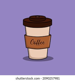 Coffee, cappuccino, cafe. Vector drink