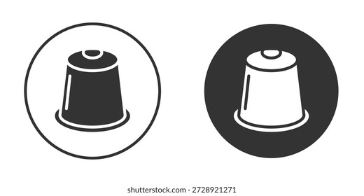 Ícone de cápsula de café clipart projetos vetoriais para projetos gráficos