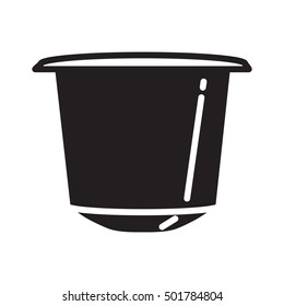 coffee capsule icon - vector illustration.