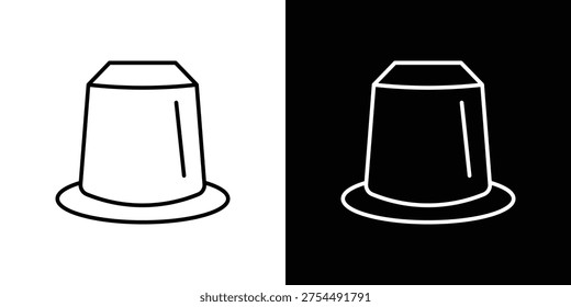 Coffee capsule icons. Minimal vector icons pack for web