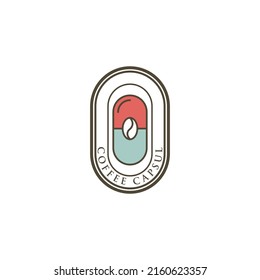 Coffee Kapsel Logo, Vektorgrafiken