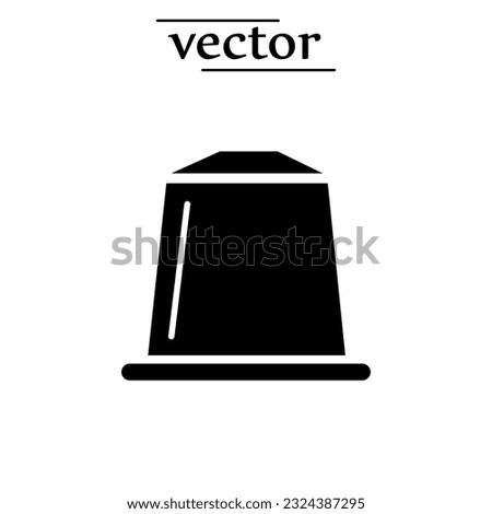 coffee capsule vector icon illustration on white background..eps