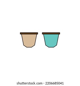 coffee capsule vector for website symbol icon presentation