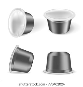 Coffee capsules for coffee machines.