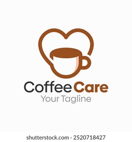 Modelo de design de logotipo de café. Bom para negócios, agência, comunidade e organização