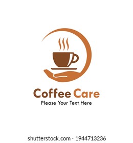 Coffee care logo template illustration