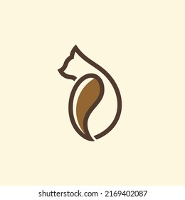 coffee with cat concept design