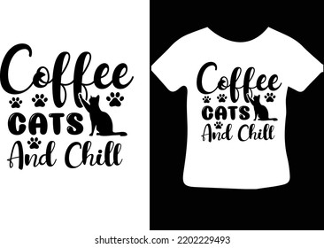 Coffee Cats and Chill svg design