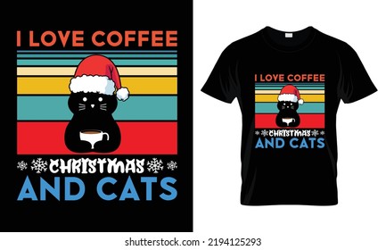 Coffee Cats Quotes t shirt design