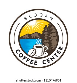 Coffee Center Logo Template