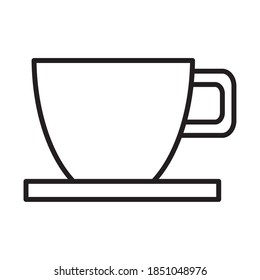Kaffeebecher-Getränk Linie Stil Symbol Vektorgrafik Design