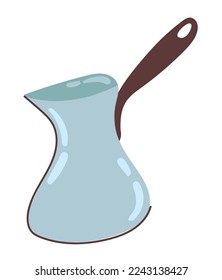 coffee cezve icon isolated flat