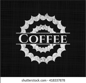 Coffee chalkboard emblem