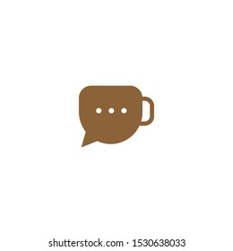 Coffee Chat graphic design template simple illustration