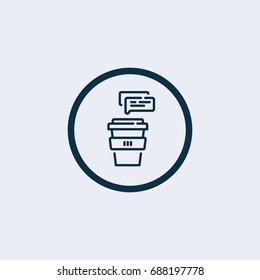 Coffee chat icon
