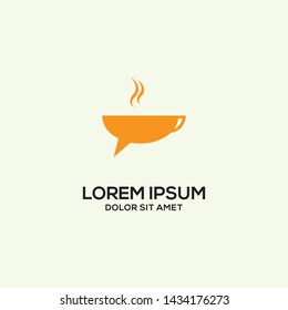 Coffee Chat logo template vector eps 10