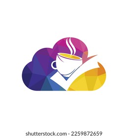 Coffee Check vector logo design. Coffee cup with a check mark.