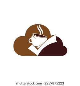 Coffee Check vector logo design. Coffee cup with a check mark.