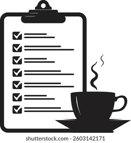Coffee and Checklist Start your day with a plan.