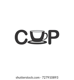 Coffee or Chocolate Cup logo design vector