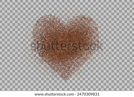 Image, Stock Photo Heart on the ground Analog