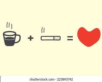 Coffee and cigarette love 