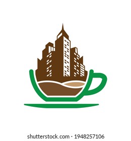 Coffee City Logo Design Element