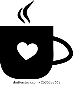 Coffee clip art design on plain white transparent isolated background for card, shirt, hoodie, sweatshirt, apparel, card, tag, mug, icon, poster or badge